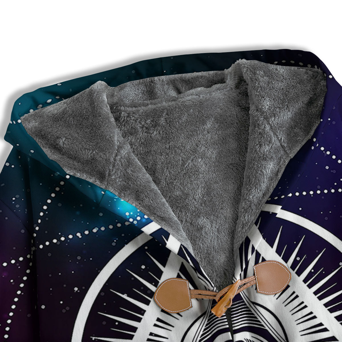 Eye Of Providence Galaxy Print Men's Windbreaker Jacket-grizzshop