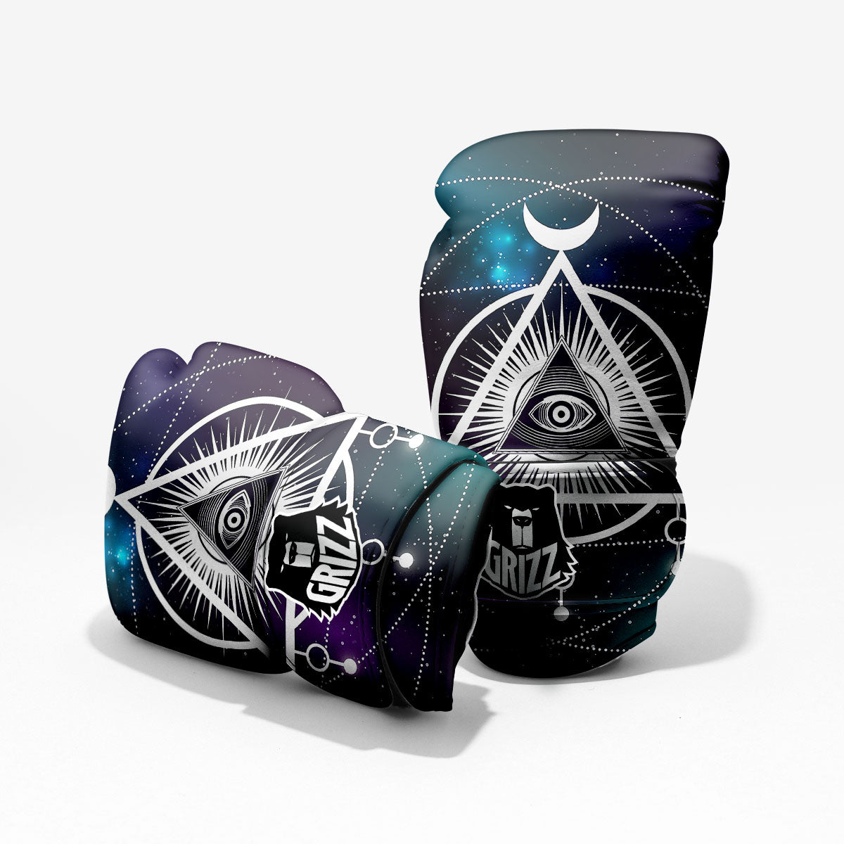 Eye Of Providence Galaxy Print Pro Boxing Glove