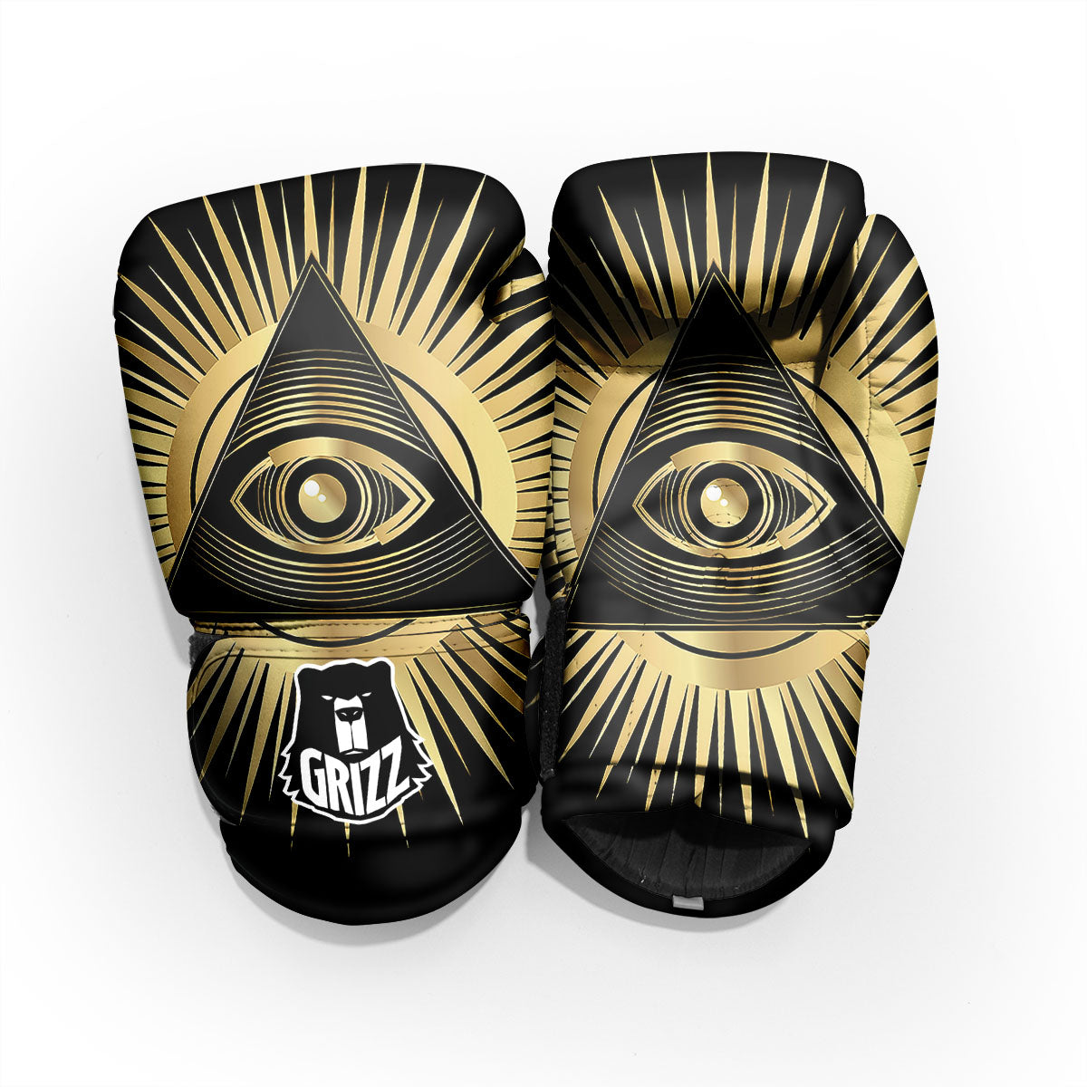 Eye Of Providence Symbol Illuminati Print Pro Boxing Glove