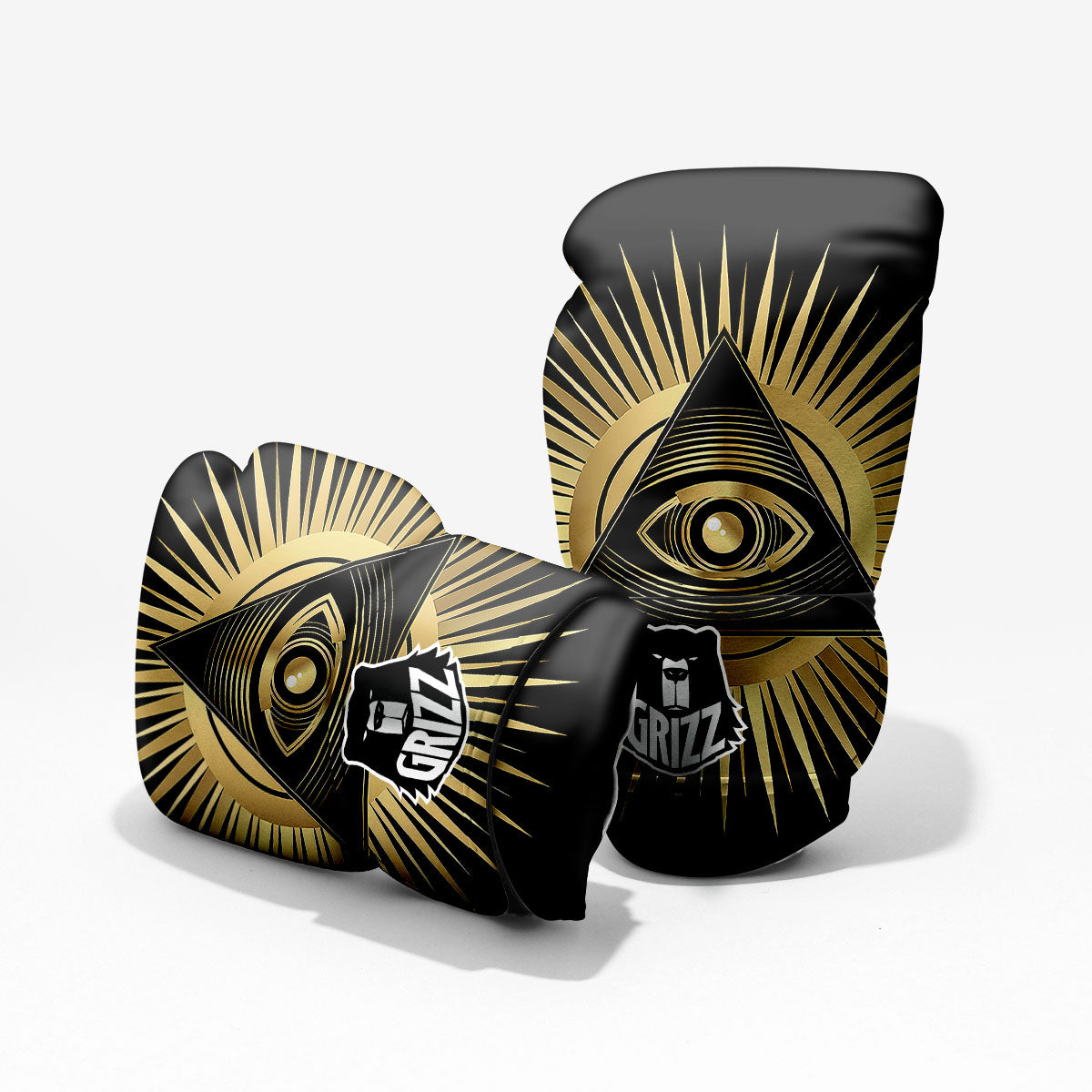 Eye Of Providence Symbol Illuminati Print Pro Boxing Glove