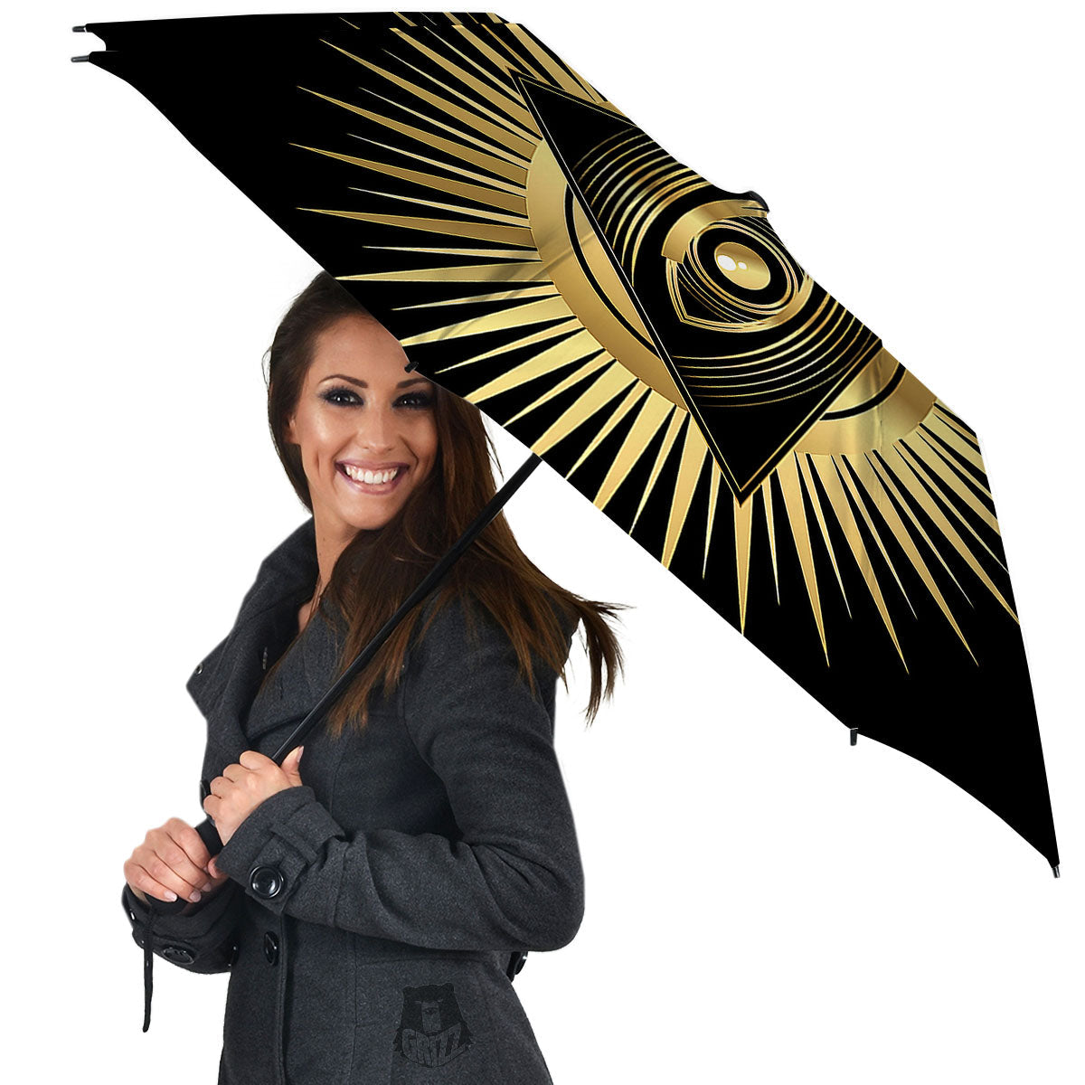 Eye Of Providence Symbol Illuminati Print Umbrella-grizzshop