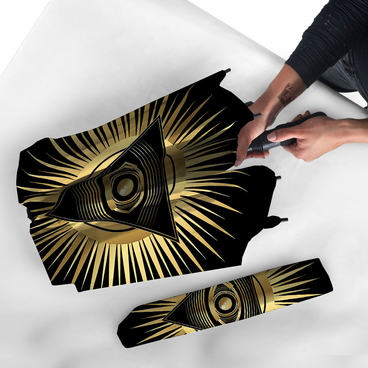 Eye Of Providence Symbol Illuminati Print Umbrella-grizzshop