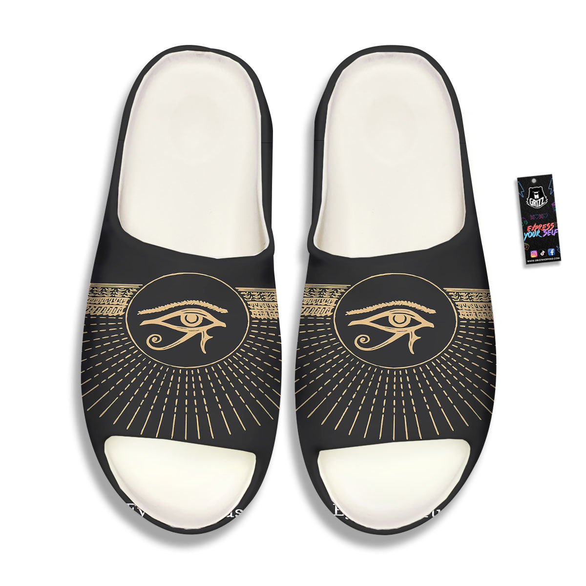 Eye Of Horus Egyptian Print Sandals-grizzshop