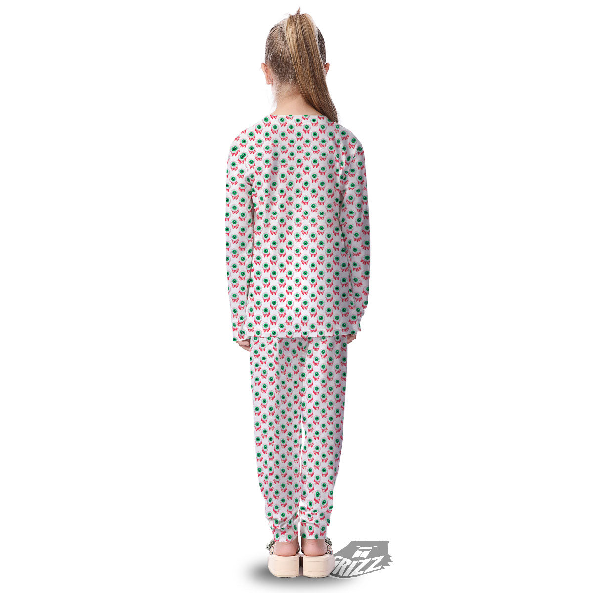 Eyeball Bloody Print Pattern Kid's Pajamas-grizzshop
