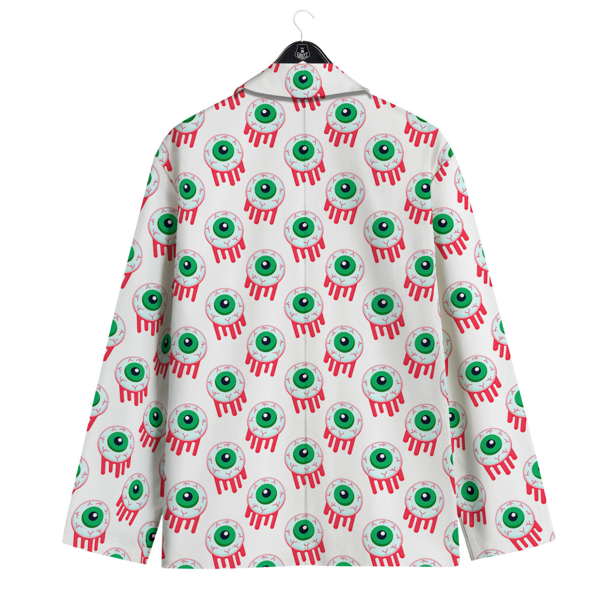 Eyeball Bloody Print Pattern Men's Sport Coat-grizzshop