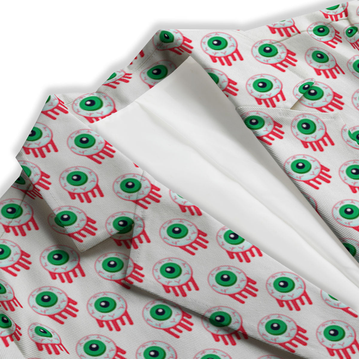 Eyeball Bloody Print Pattern Women's Blazer-grizzshop