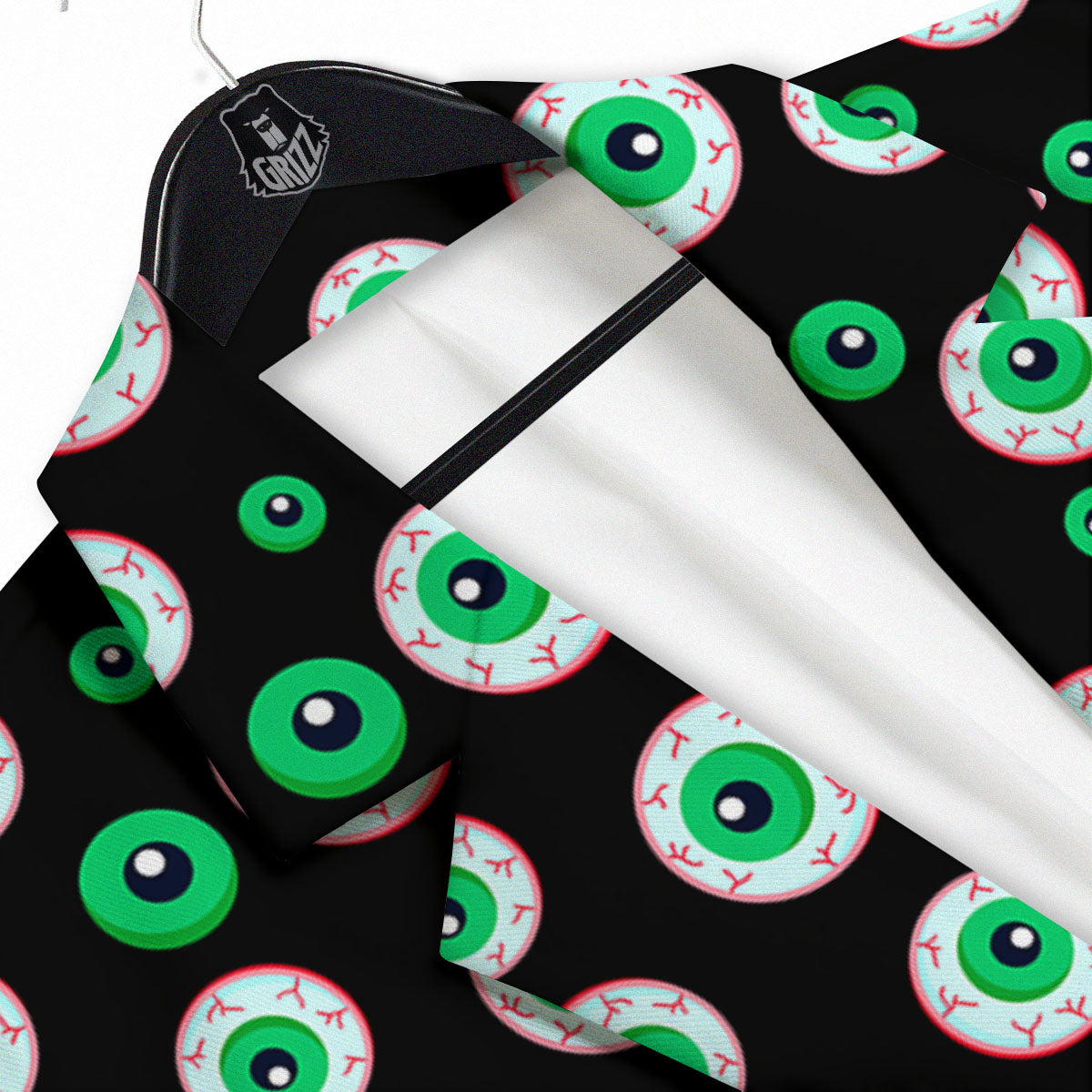 Eyeball Creepy Print Pattern Men's Sport Coat-grizzshop