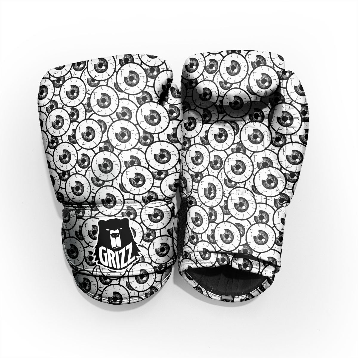 Eyeball Print Pattern Sparring Gloves-grizzshop