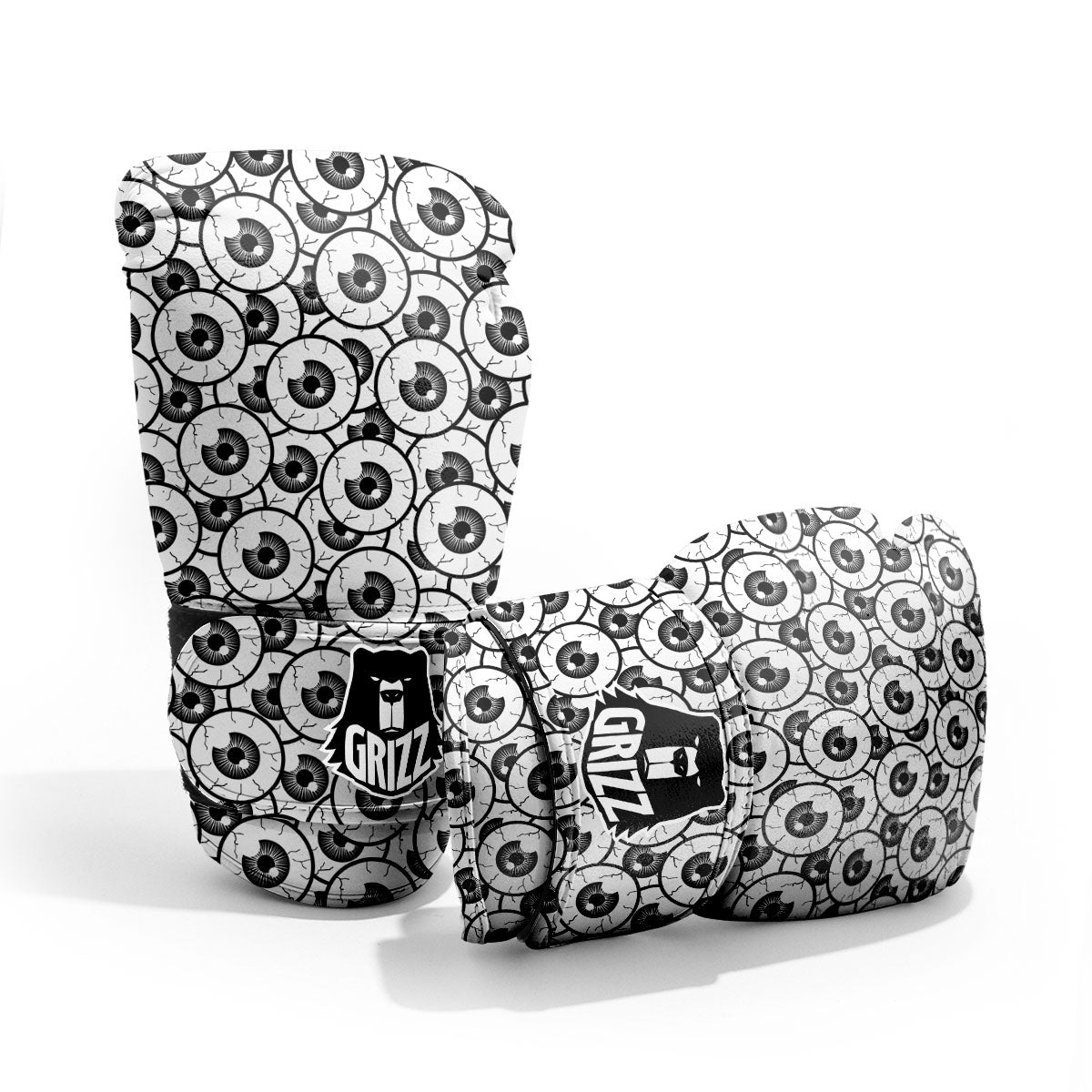 Eyeball Print Pattern Sparring Gloves-grizzshop