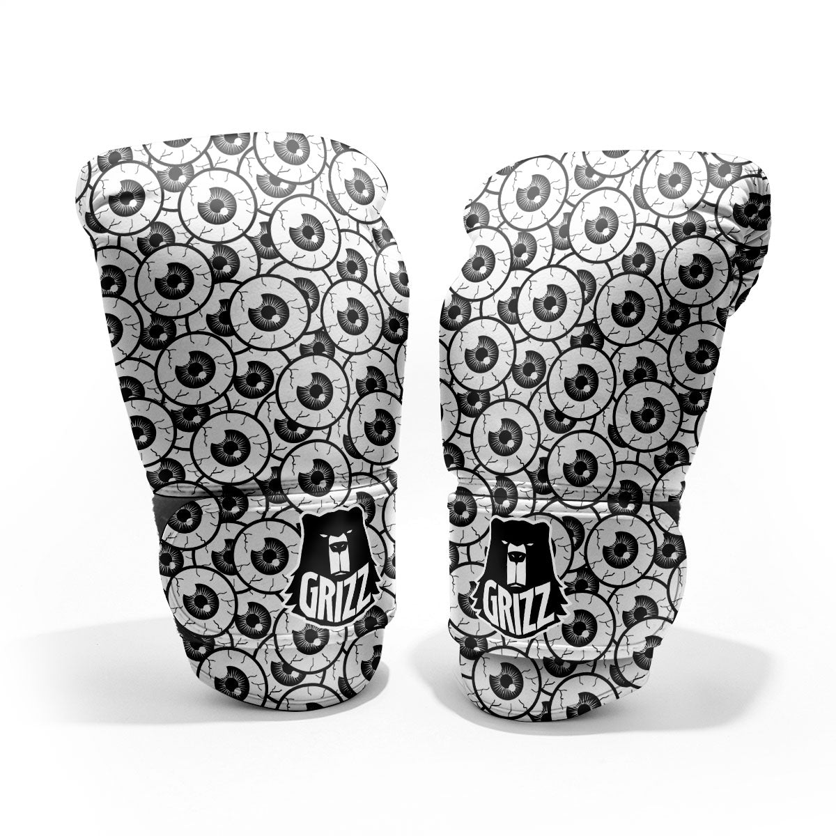 Eyeball Print Pattern Sparring Gloves-grizzshop