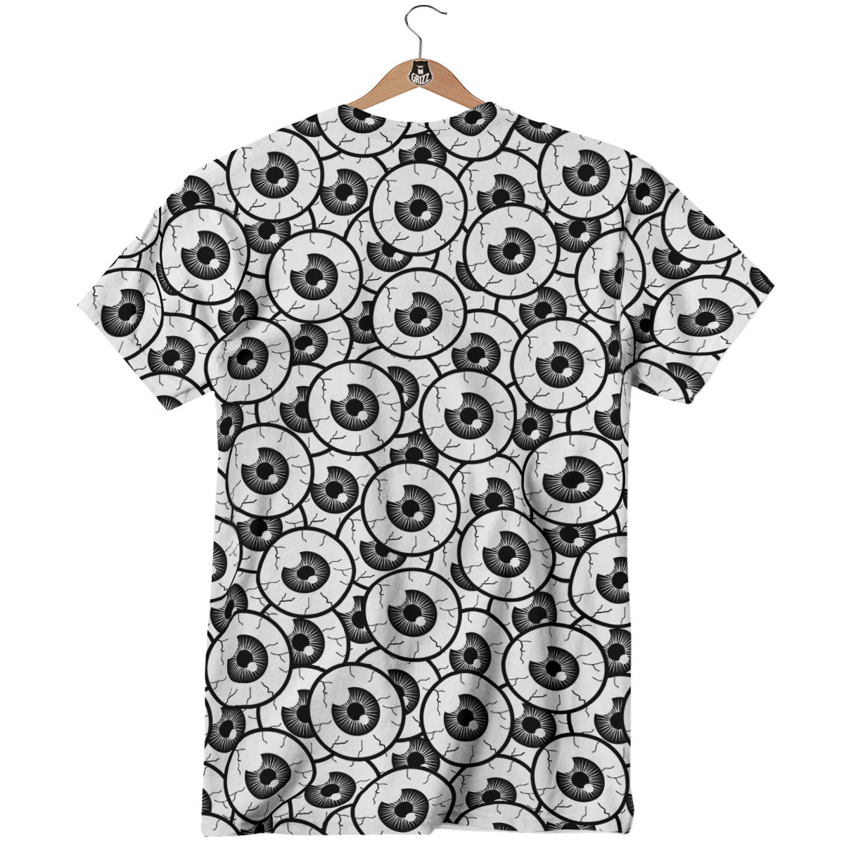 Eyeball Print Pattern T-Shirt-grizzshop