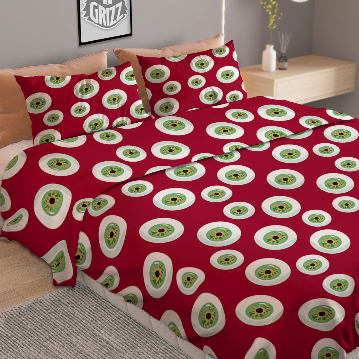 Flower And Chihuahua Embroidery Print Duvet Cover Bedding Set