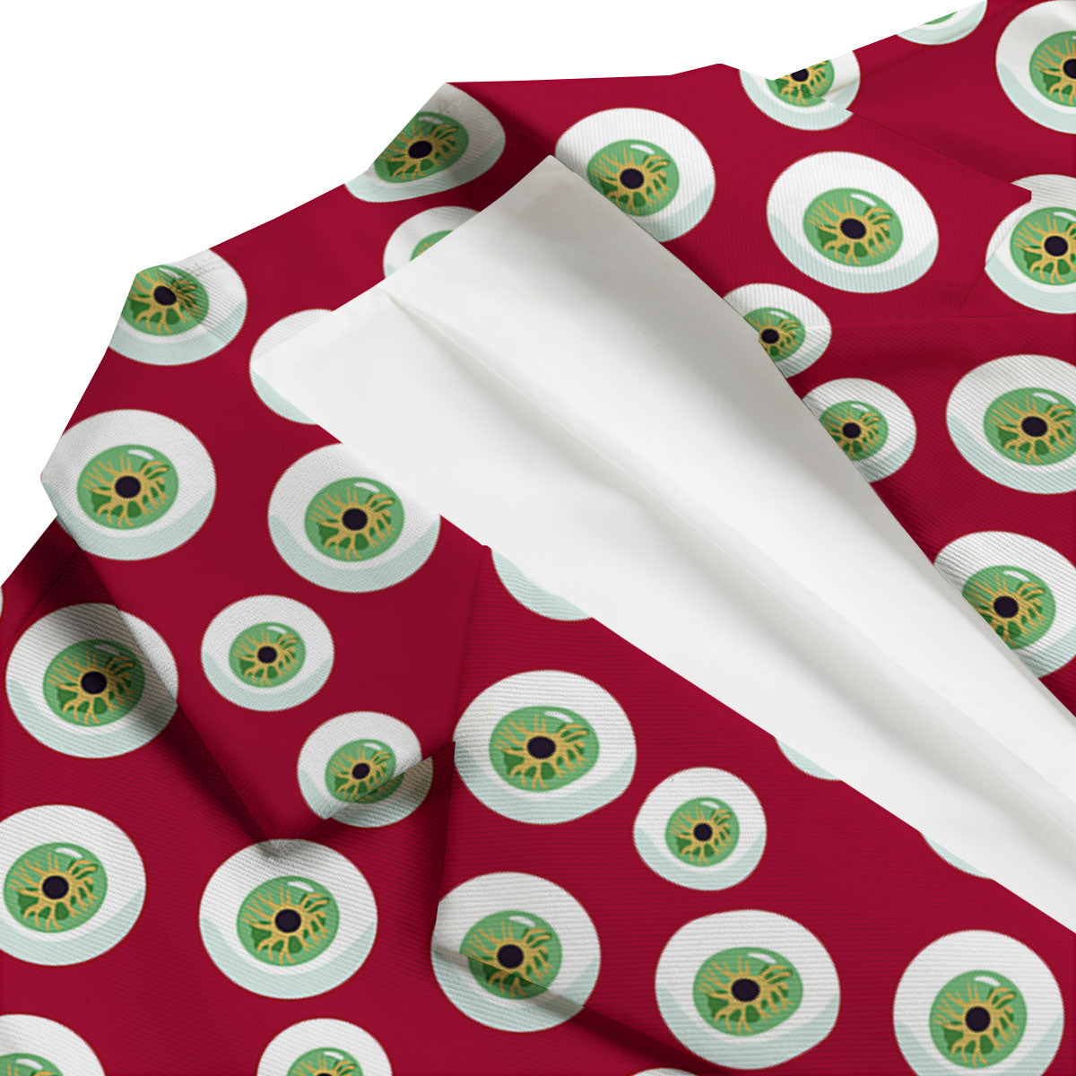 Eyeball Red Creepy Print Pattern Men's Blazer-grizzshop
