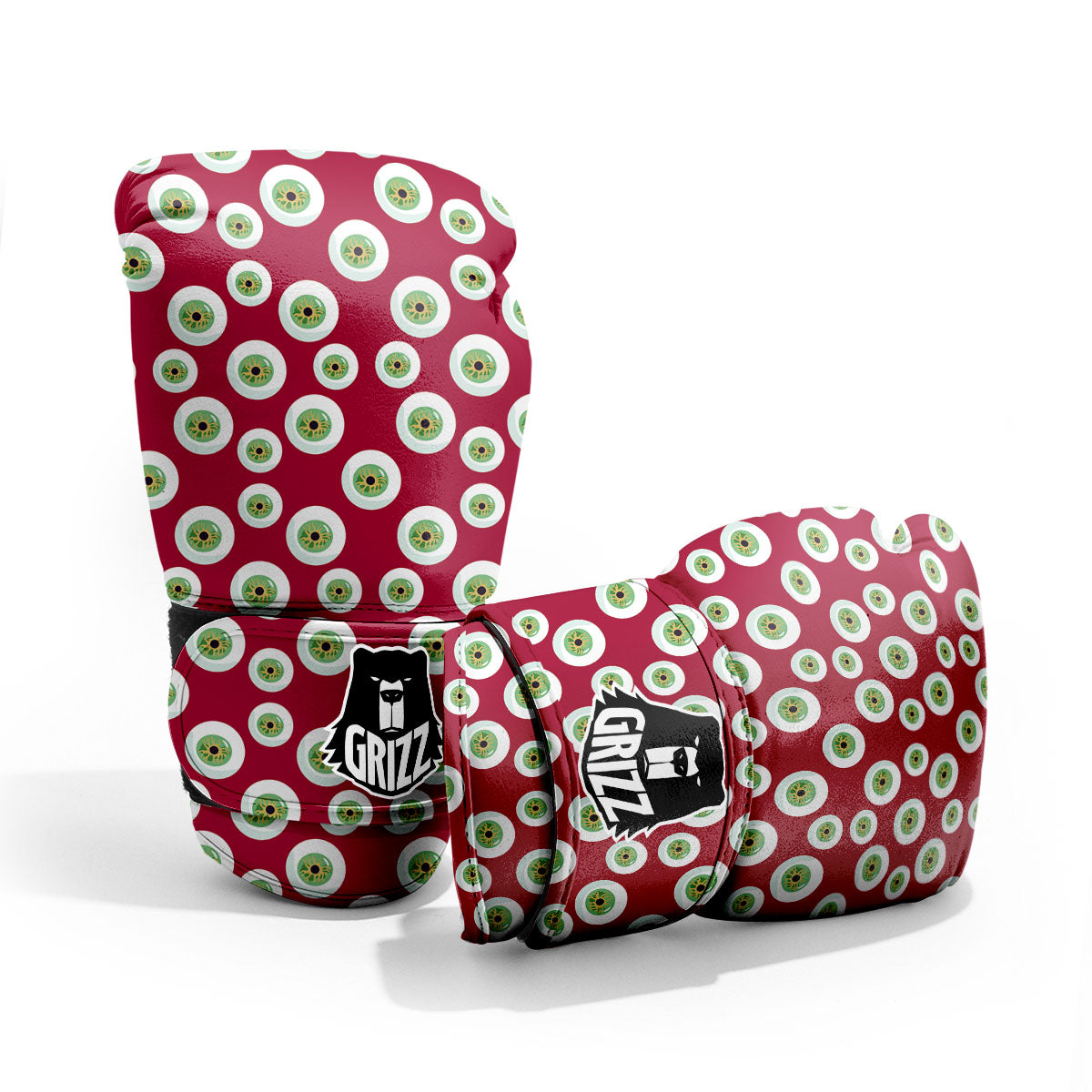 Eyeball Red Creepy Print Pattern Pro Boxing Glove