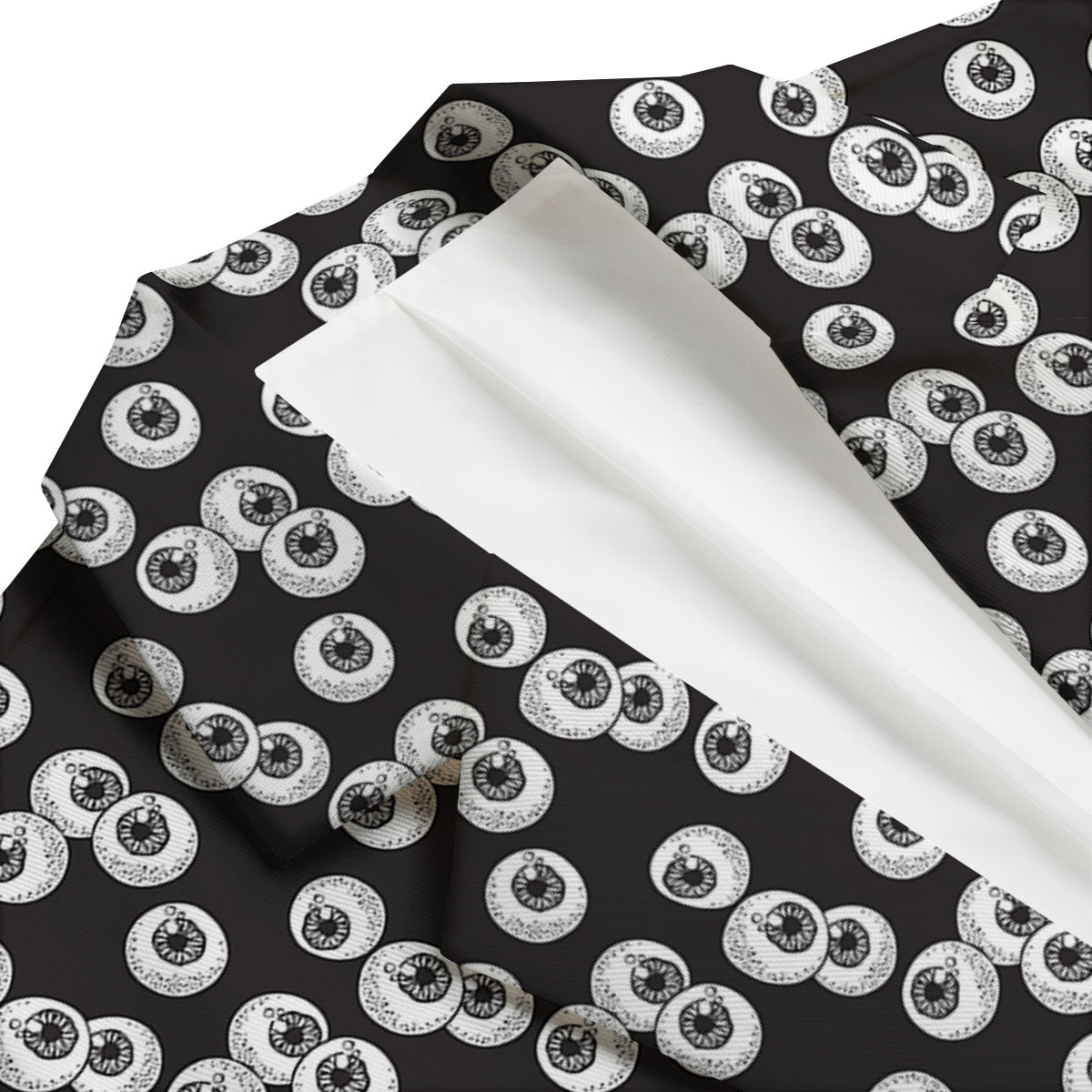 Eyeball White And Black Print Pattern Men's Blazer-grizzshop