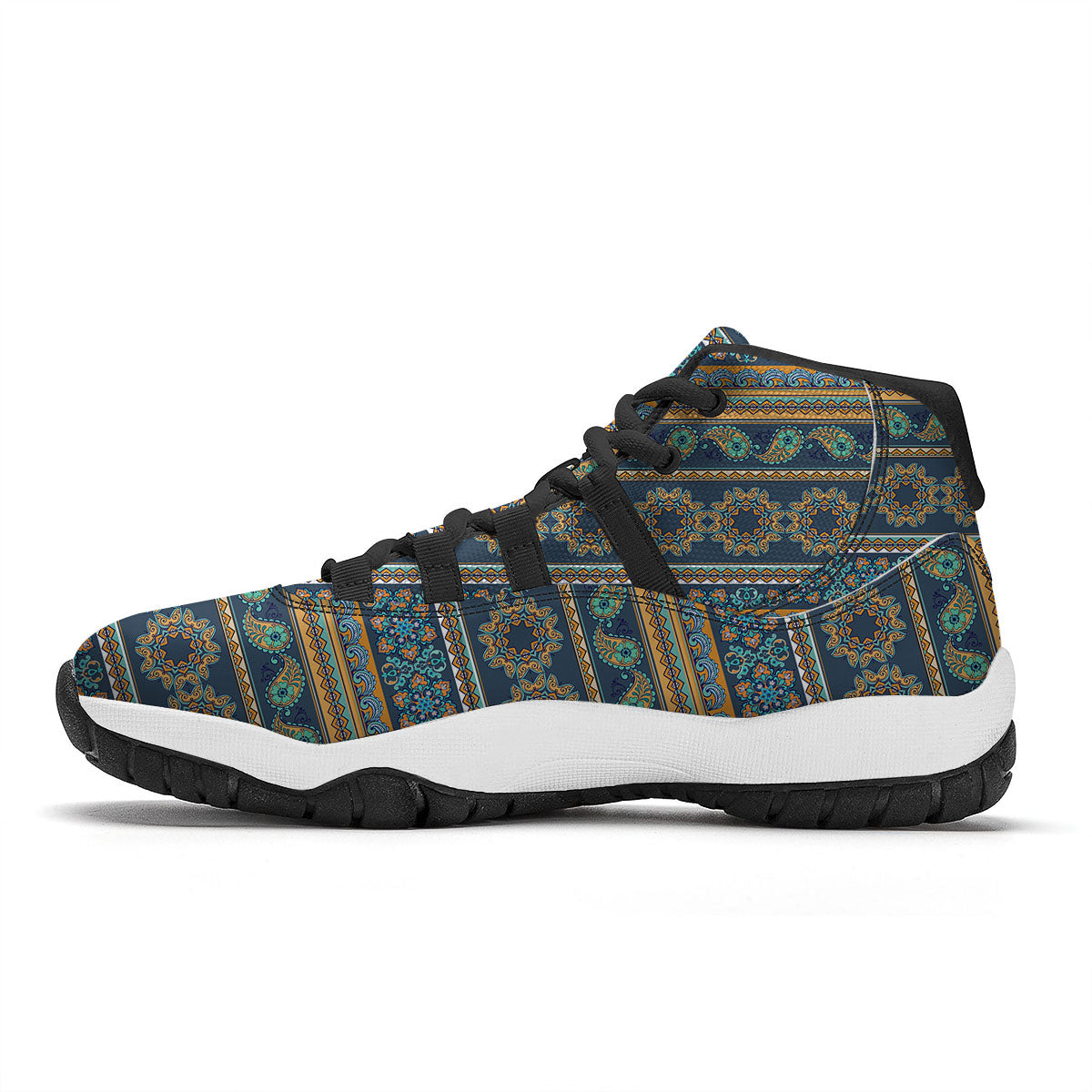 Eyeball Zombie Print Pattern Black Bball Shoes-grizzshop