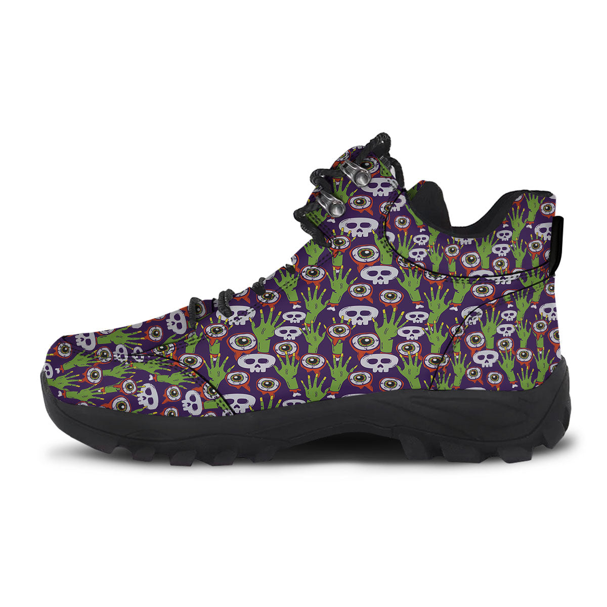 Eyeball Zombie Print Pattern Hiking Shoes-grizzshop
