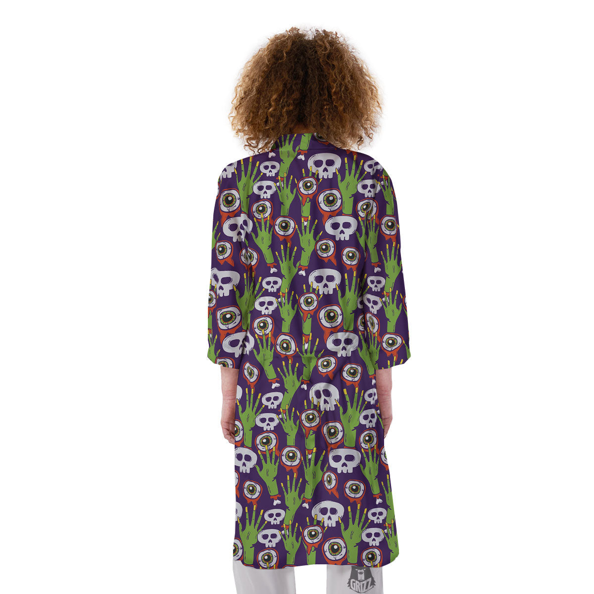 Eyeball Zombie Print Pattern Kimono-grizzshop