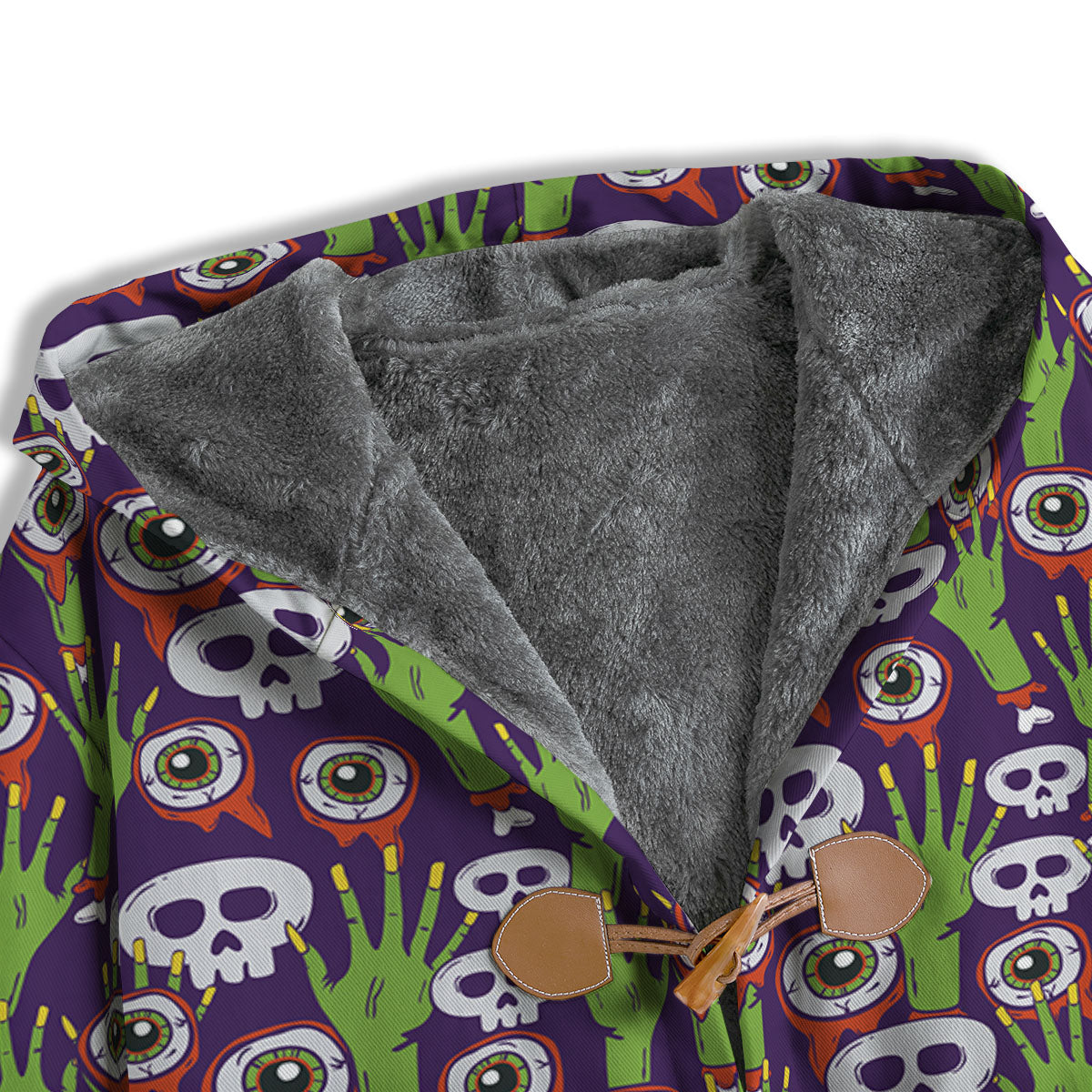 Eyeball Zombie Print Pattern Men's Windbreaker Jacket-grizzshop
