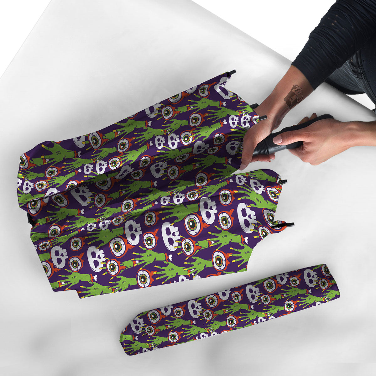 Eyeball Zombie Print Pattern Umbrella-grizzshop