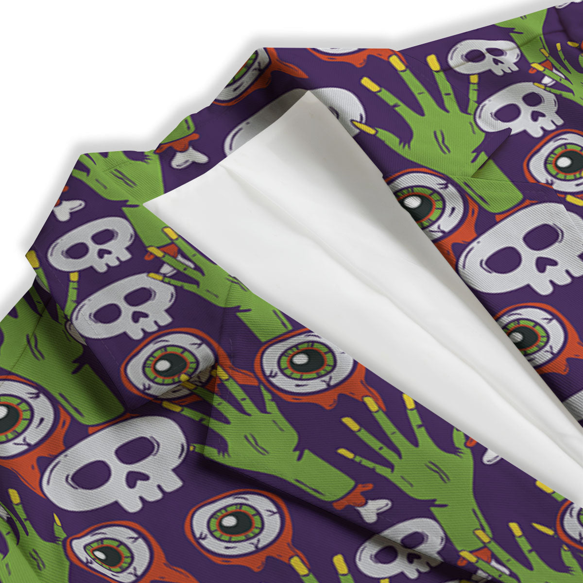 Eyeball Zombie Print Pattern Women's Blazer-grizzshop