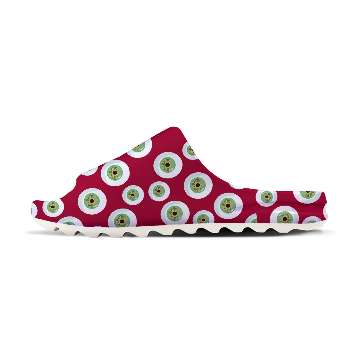 Eyeball Scary Red Print Pattern Sandals-grizzshop