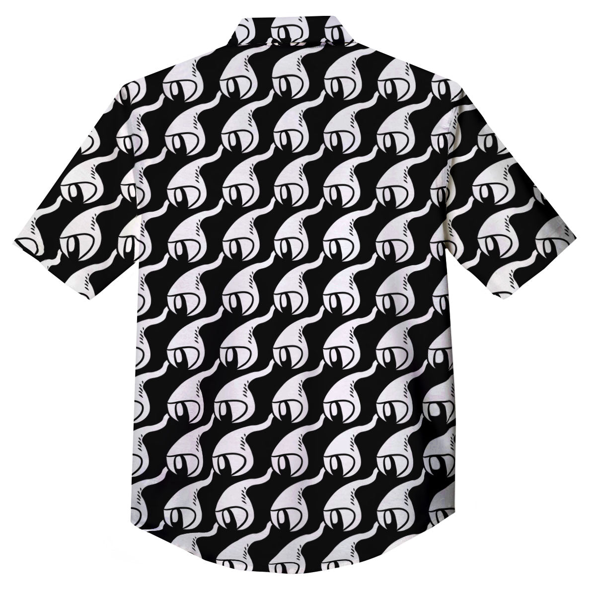 Eyes Monster Print Pattern Button Up Shirt-grizzshop