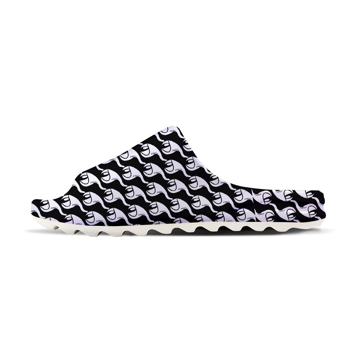 Eyes Monster Print Pattern Sandals-grizzshop