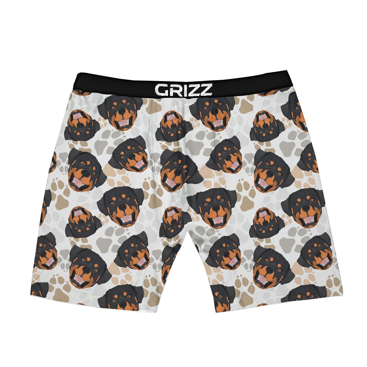 Face Rottweiler Print Pattern Boxer Briefs-grizzshop