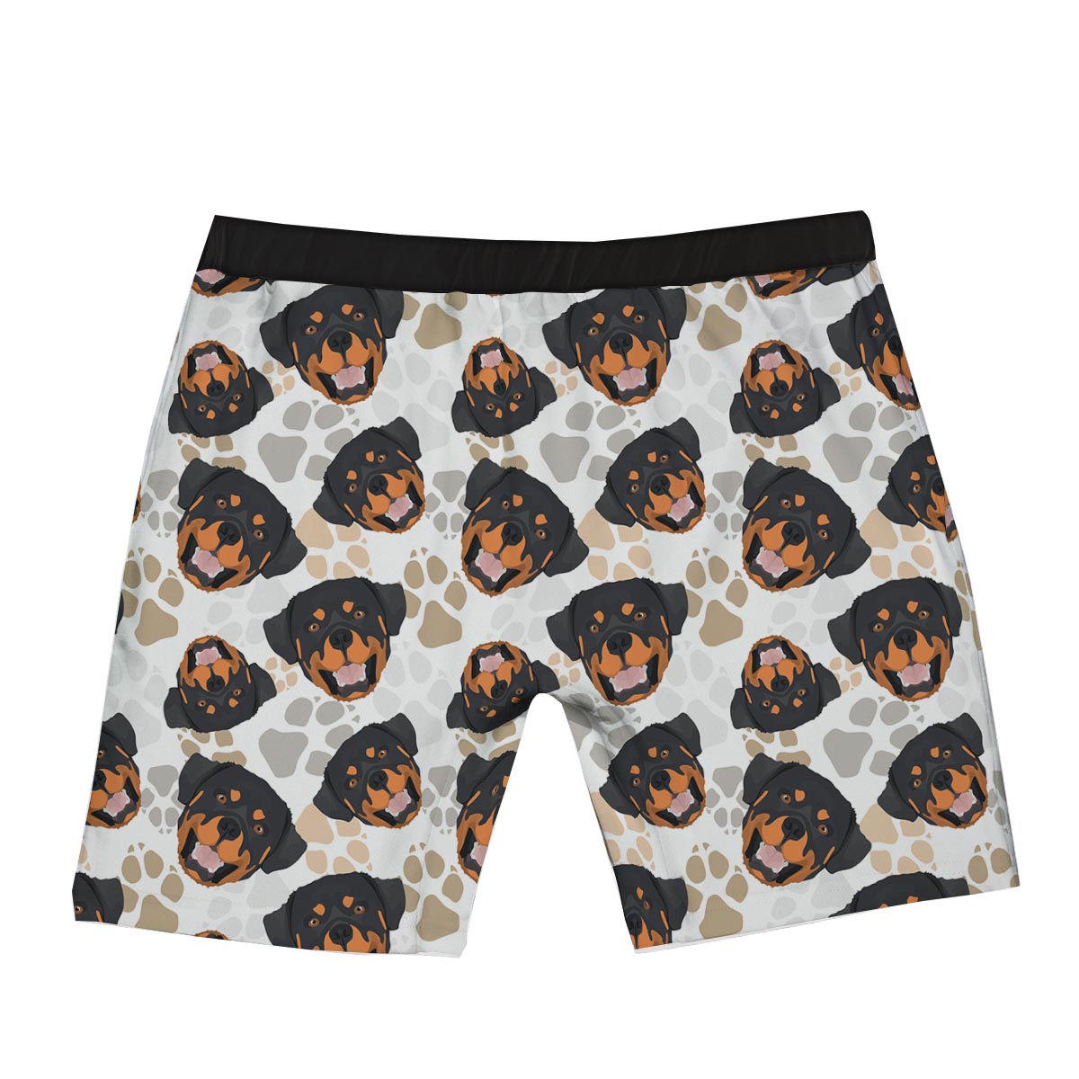 Face Rottweiler Print Pattern Boxer Briefs-grizzshop