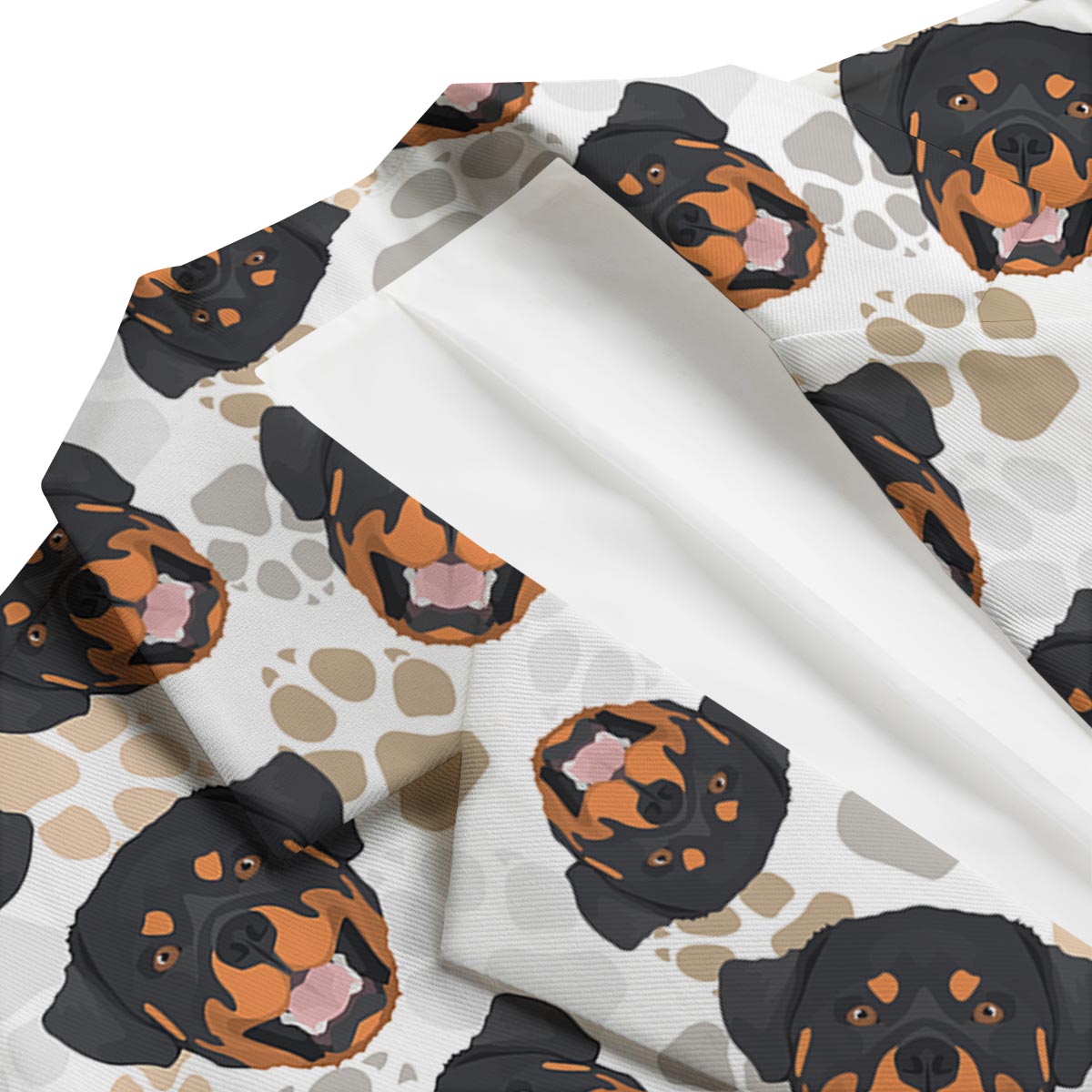 Face Rottweiler Print Pattern Men's Blazer-grizzshop