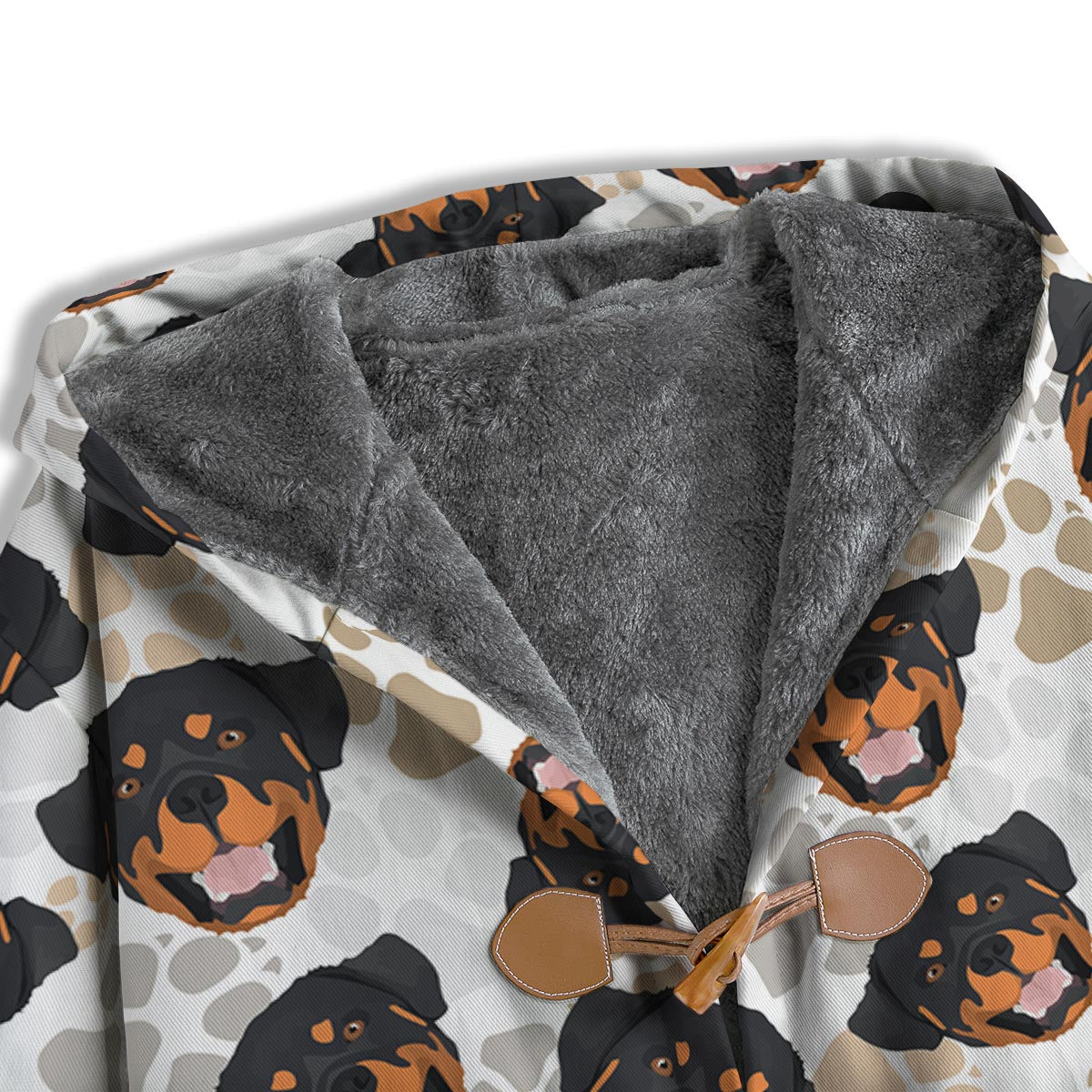 Face Rottweiler Print Pattern Men's Windbreaker Jacket-grizzshop