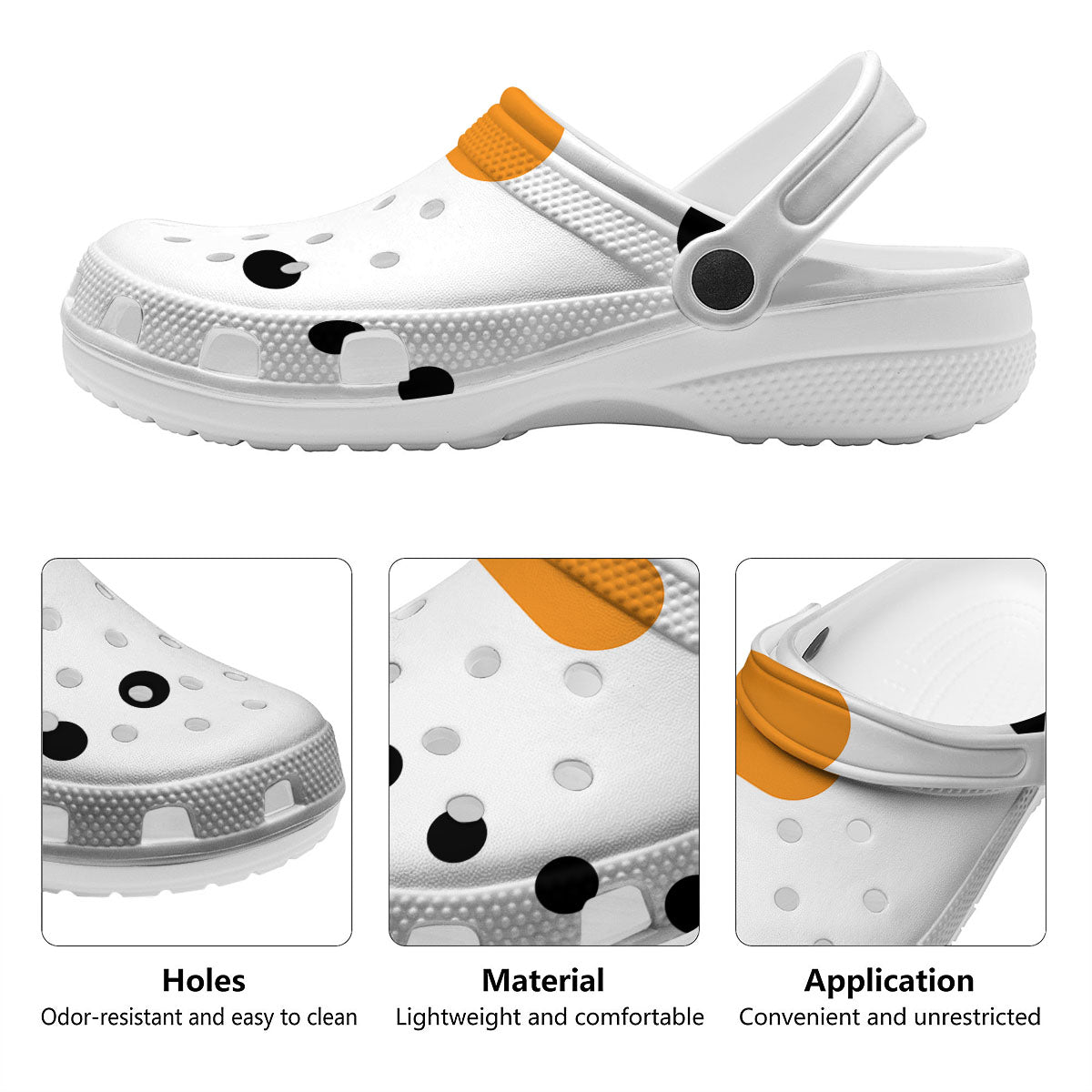 Face Snowman Print Clog-grizzshop
