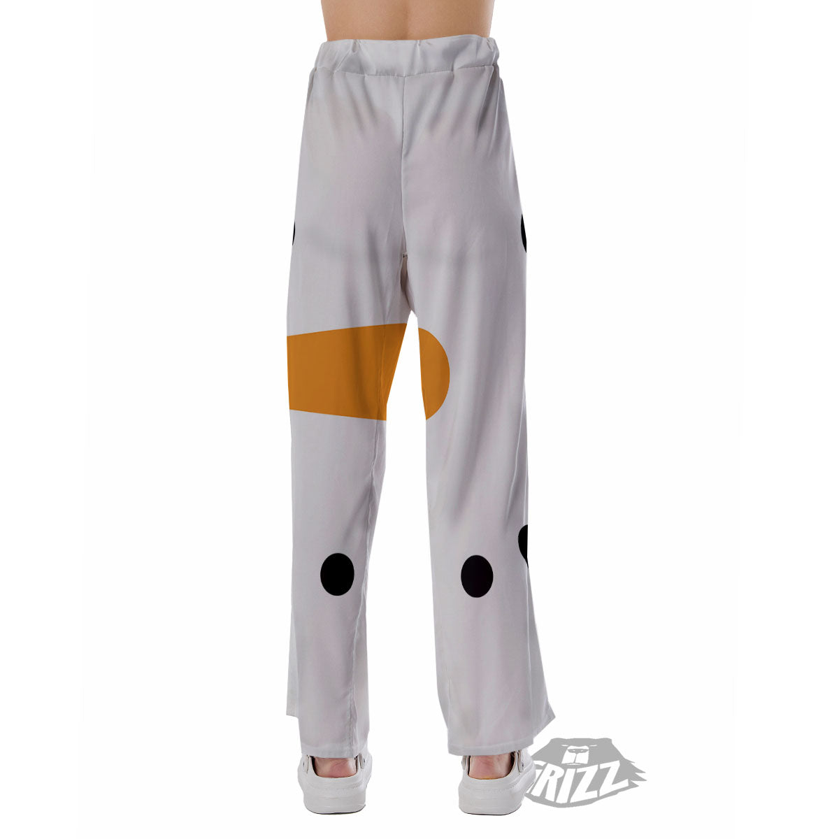 Face Snowman Print Pajama Pants-grizzshop