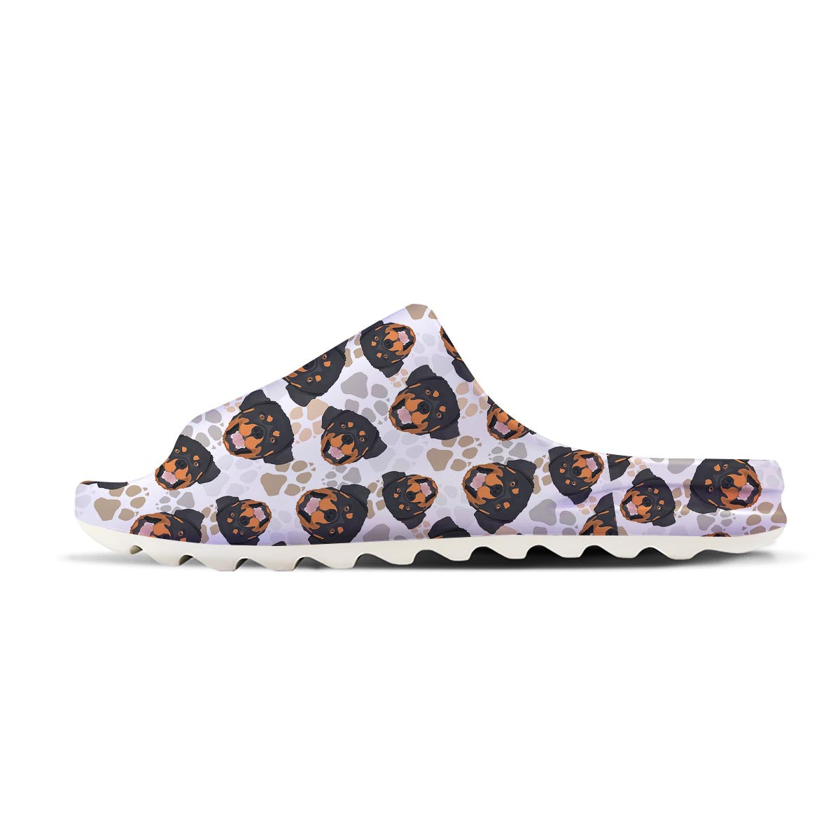 Face Rottweiler Print Pattern Sandals-grizzshop