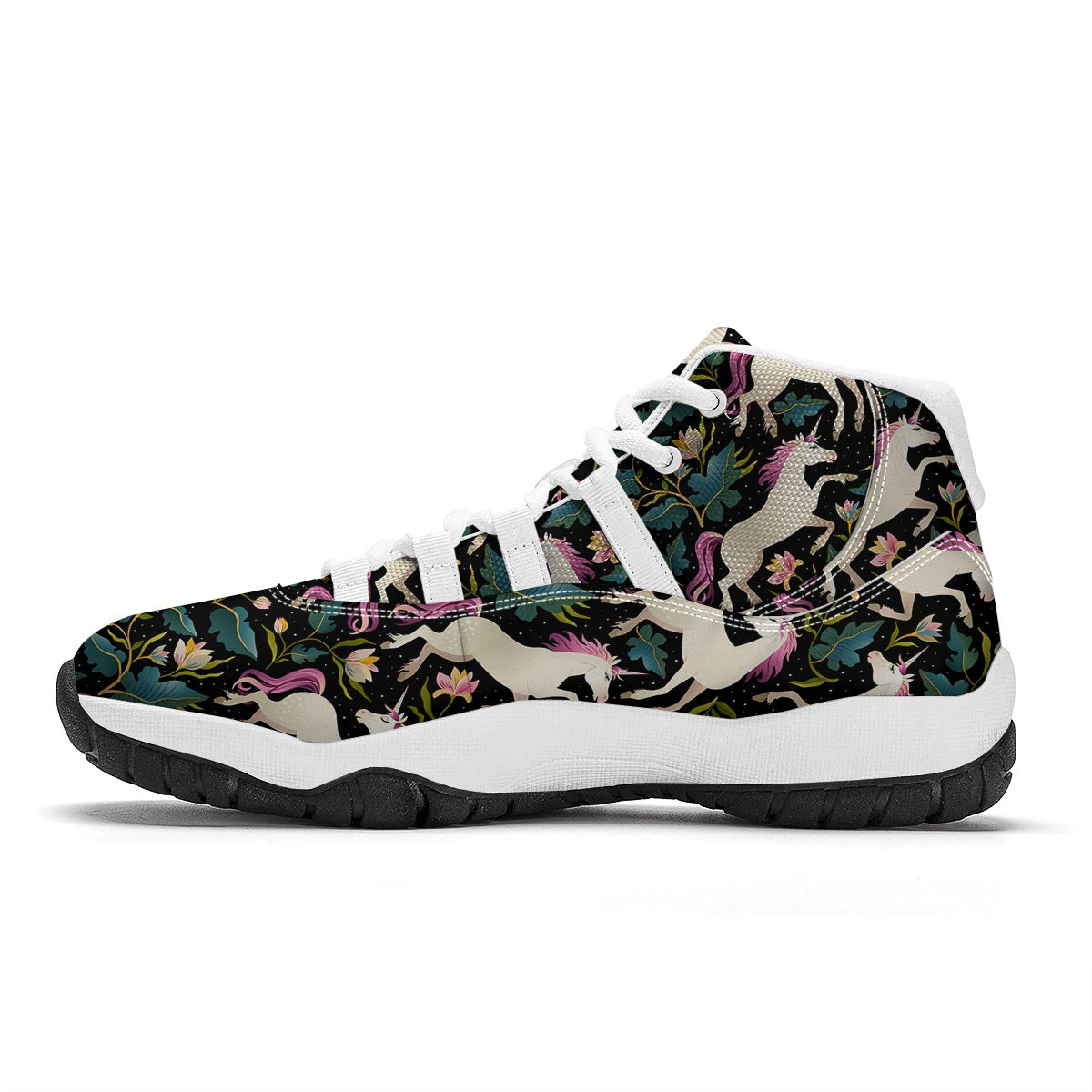 Fairy Forest Unicorn White Bball Shoes-grizzshop