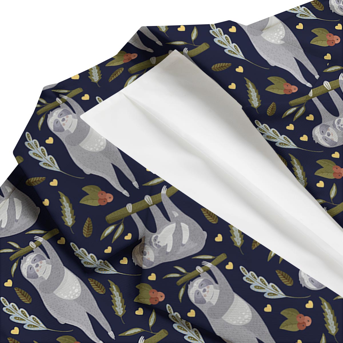 Family Sloth Print Pattern Men's Blazer-grizzshop