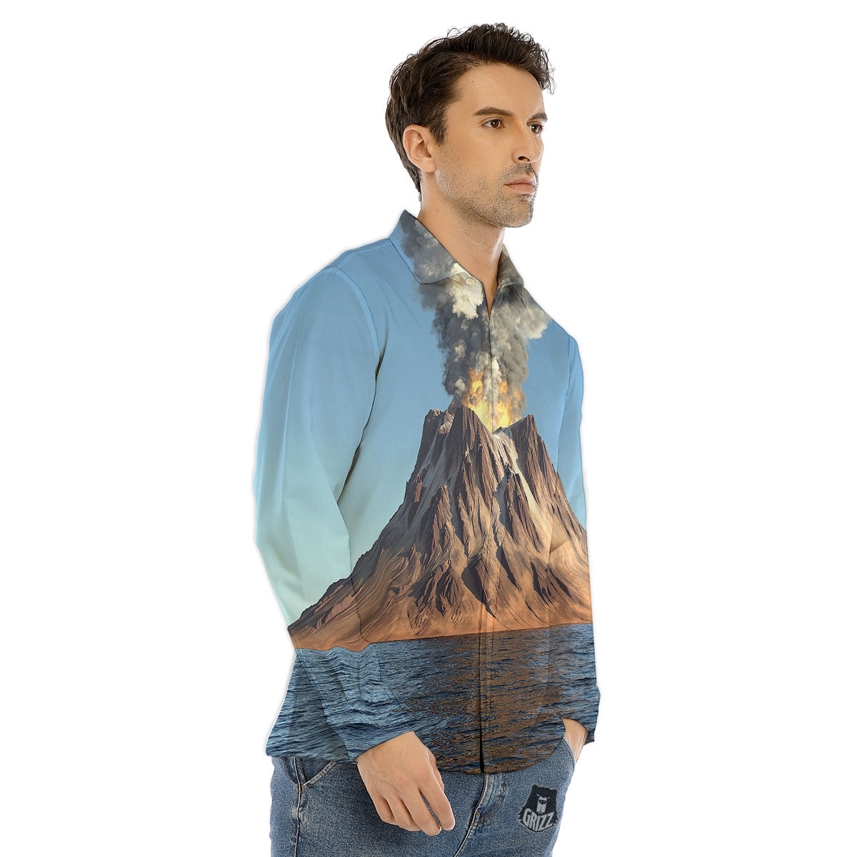 Family Sloth Print Pattern Men's Dress Shirts-grizzshop