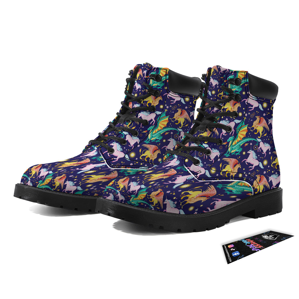 Fantastic Beasts Print Pattern Boots-grizzshop