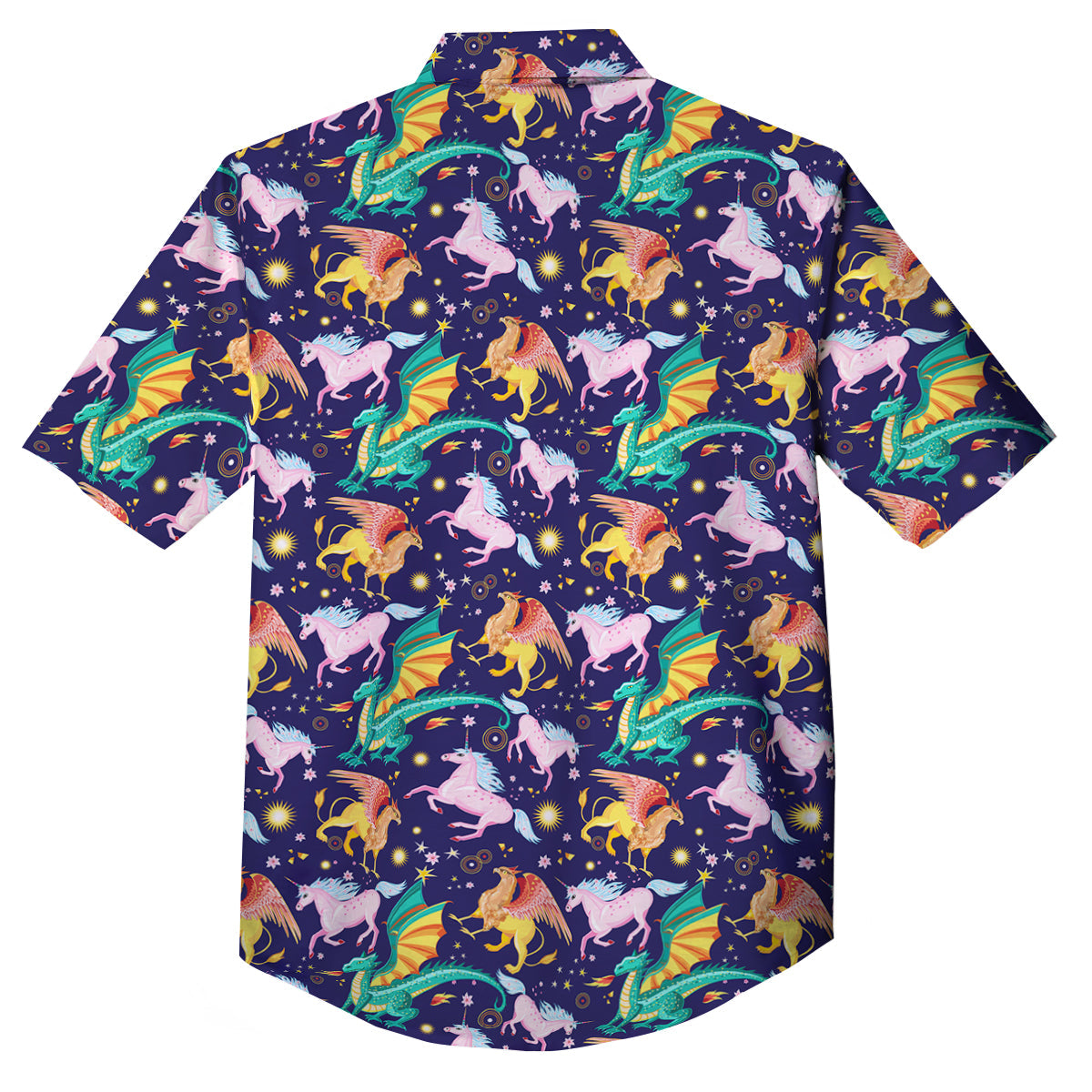 Fantastic Beasts Print Pattern Button Up Shirt-grizzshop