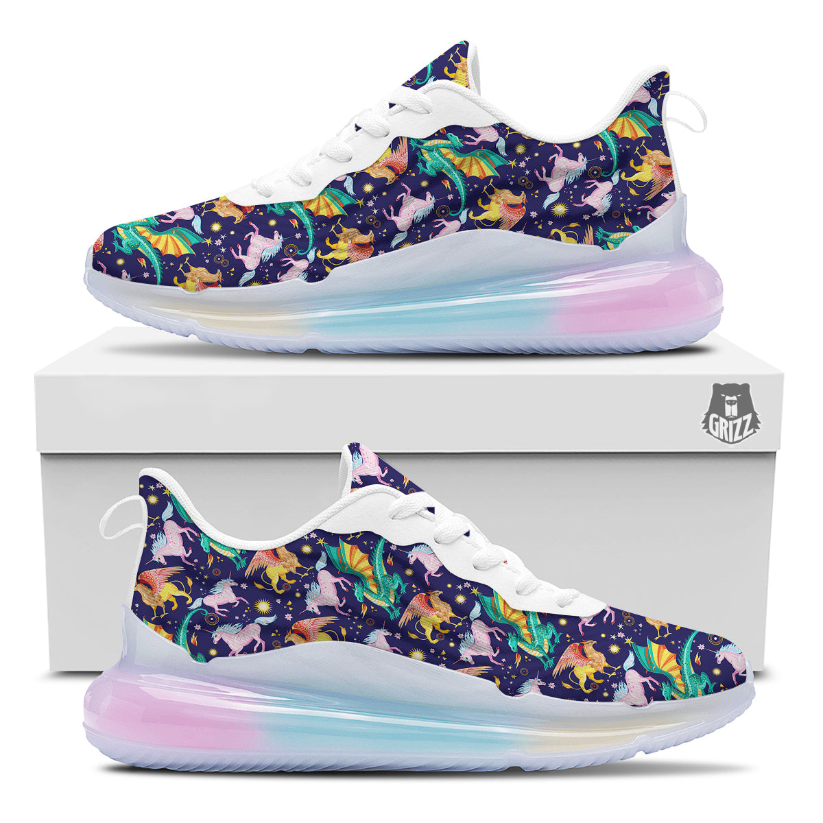 Fantastic Beasts Print Pattern Running Sneakers-grizzshop