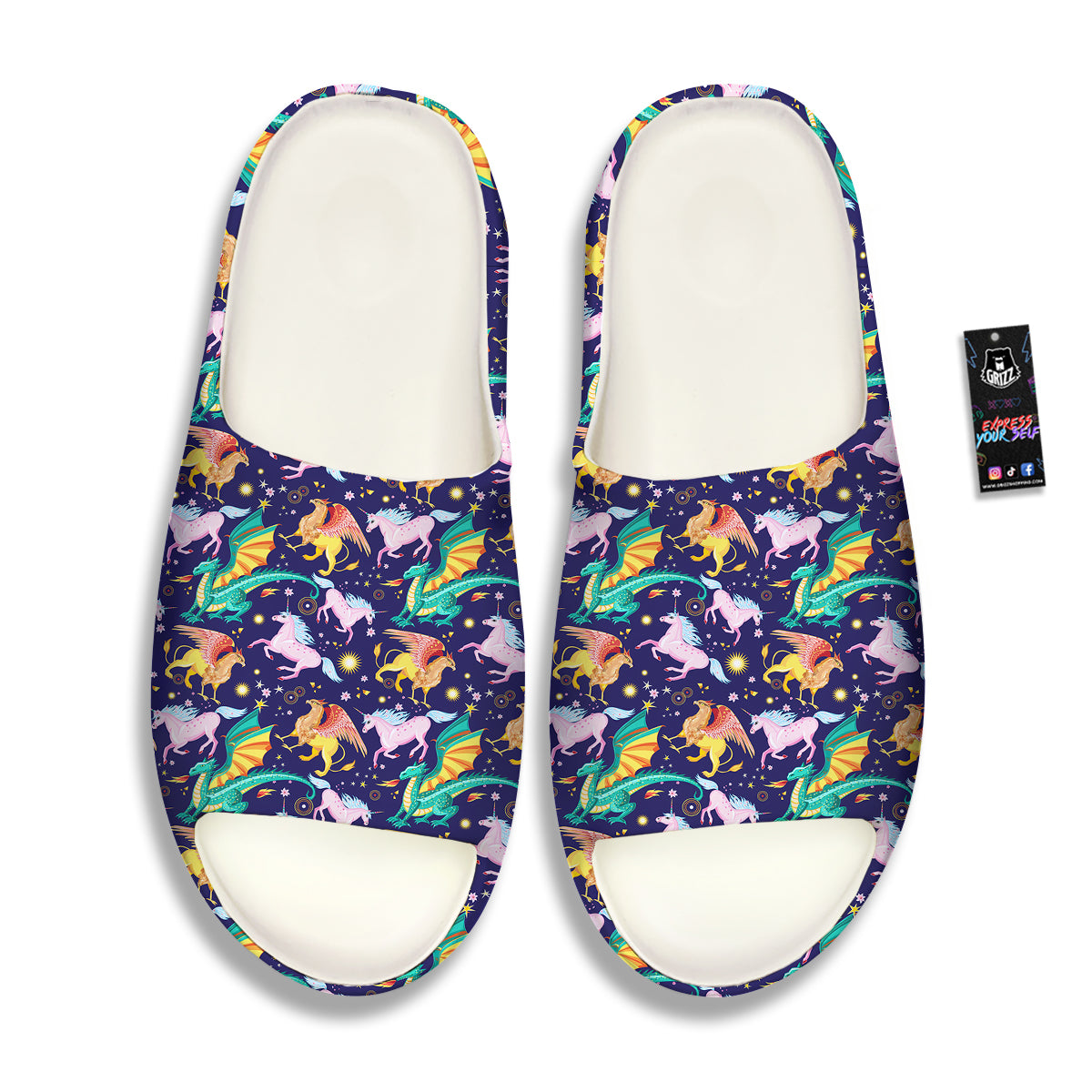 Fantastic Beasts Print Pattern Sandals-grizzshop