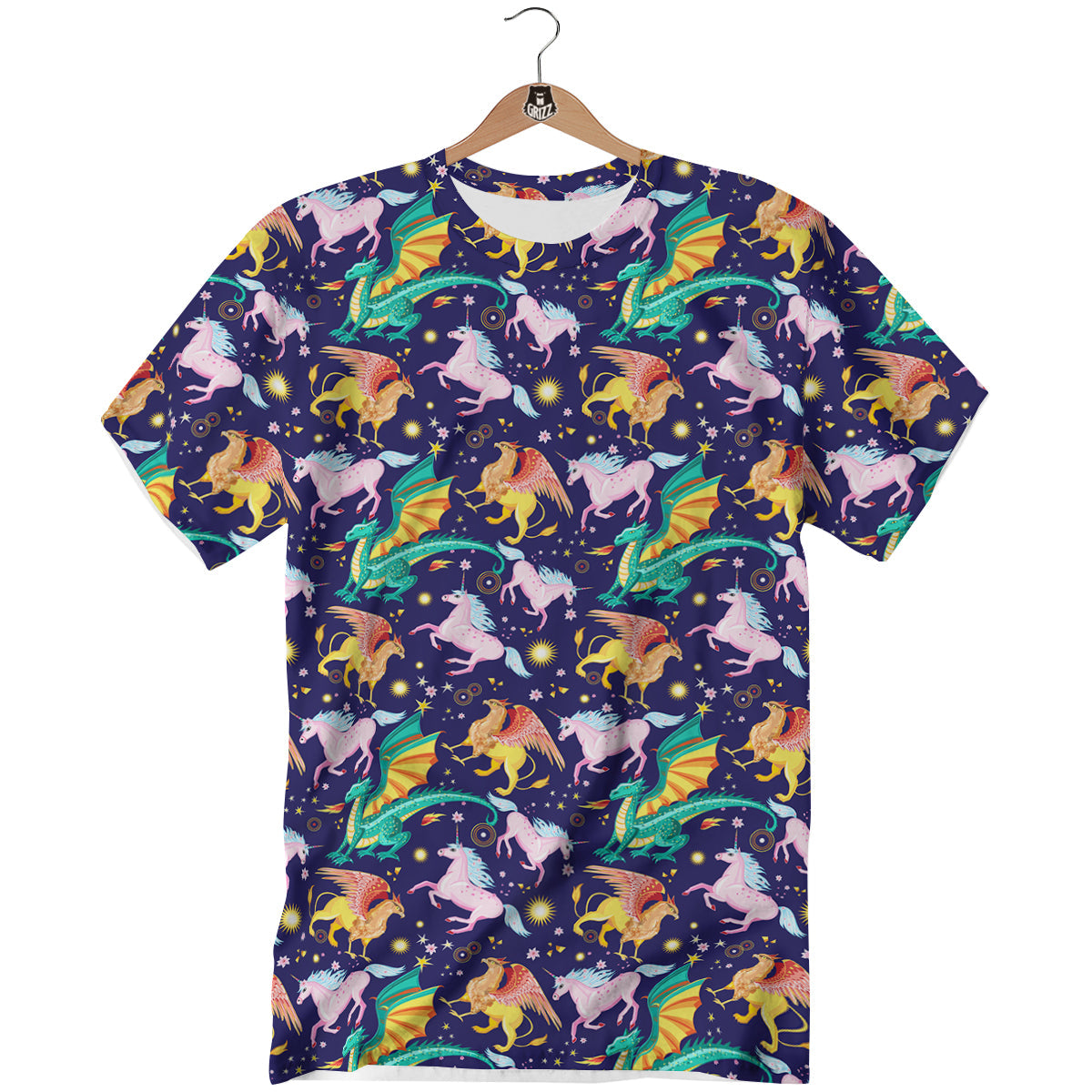 Fantastic Beasts Print Pattern T-Shirt-grizzshop