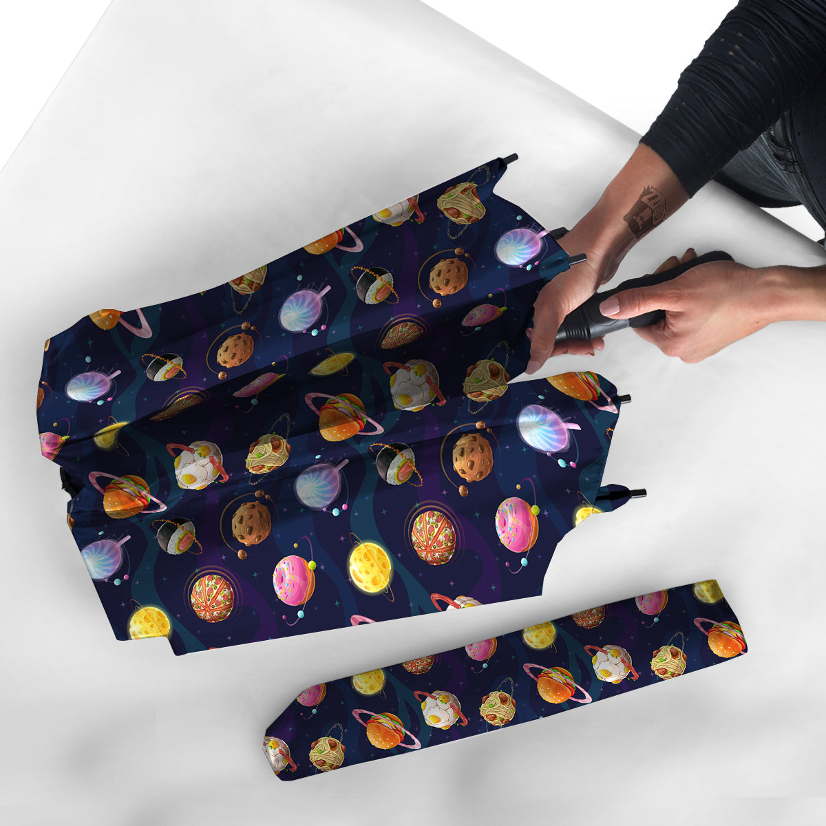 Fantasy Food Planets Print Pattern Umbrella-grizzshop