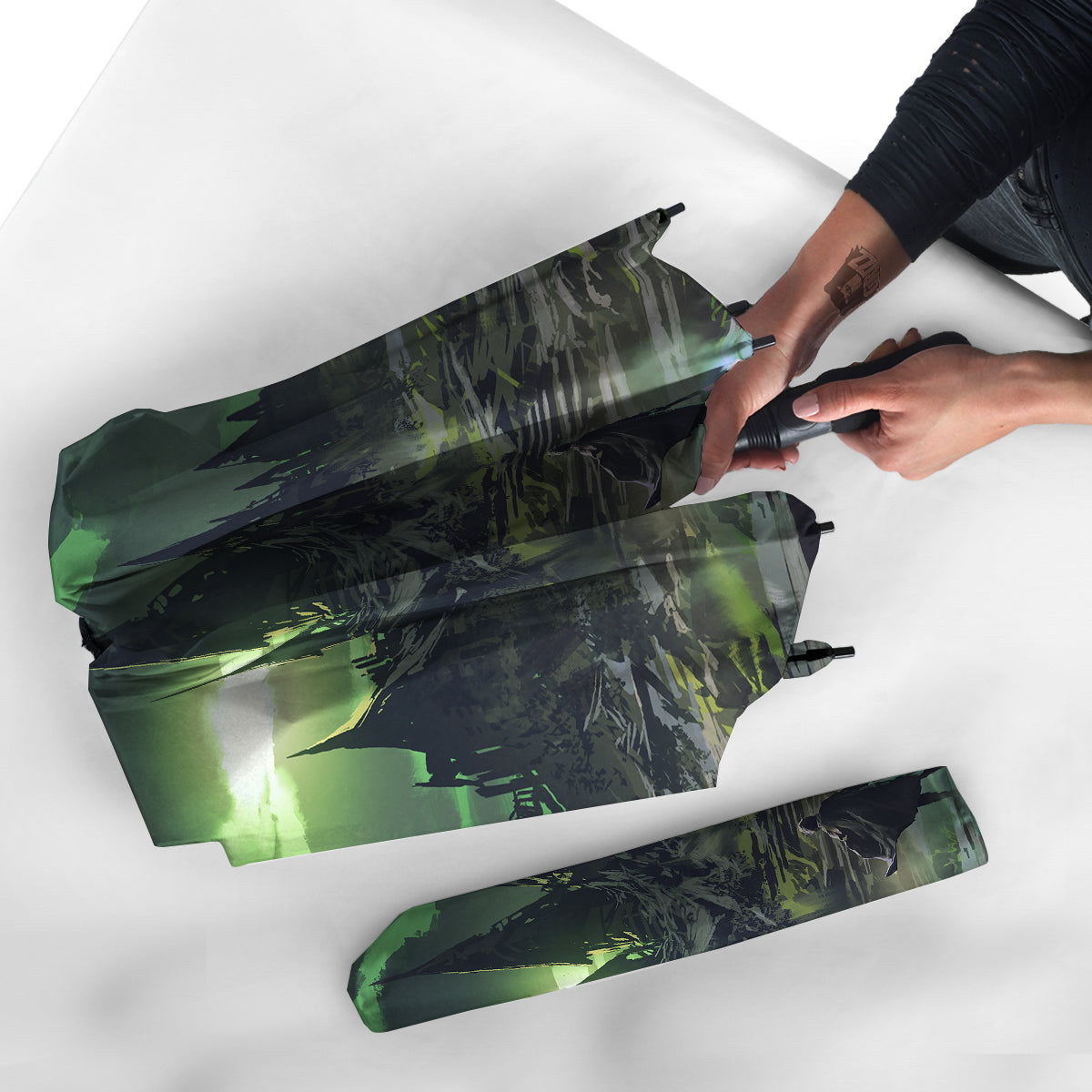 Fantasy Knight And Castle Umbrella-grizzshop