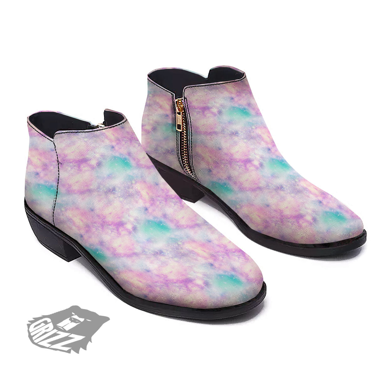 Fantasy Star Print Pattern Ankle Boots-grizzshop