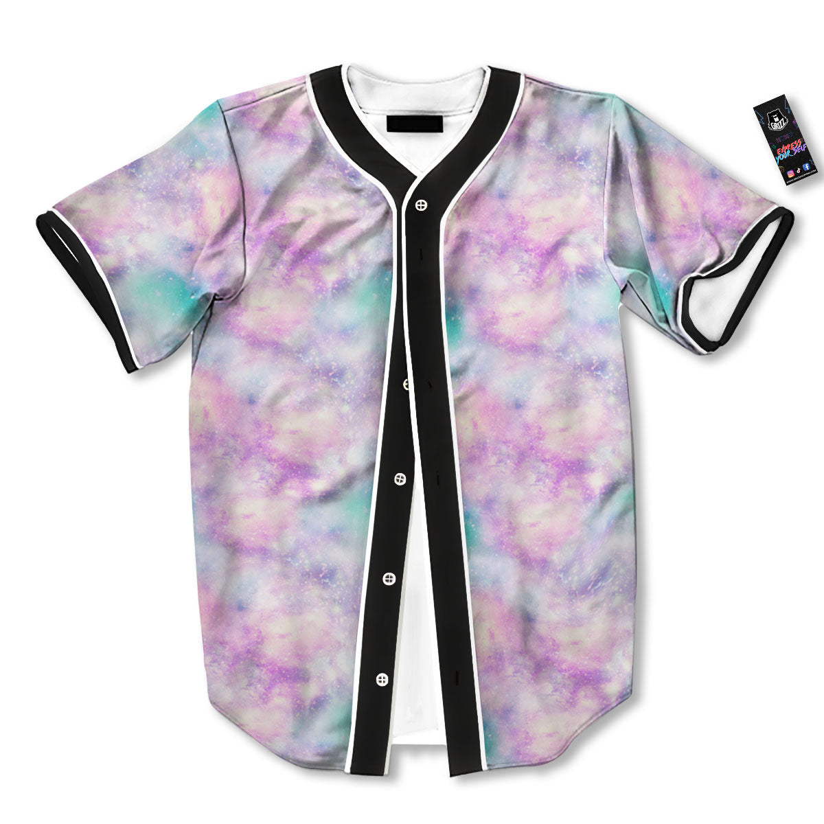 Fantasy Star Print Pattern Baseball Jersey-grizzshop