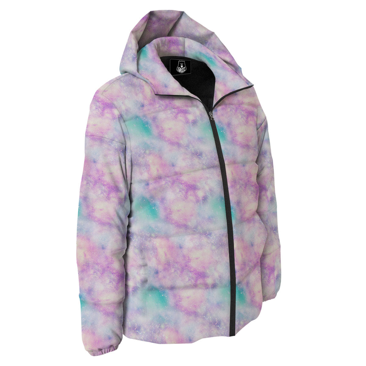 Fantasy Star Print Pattern Down Jacket-grizzshop