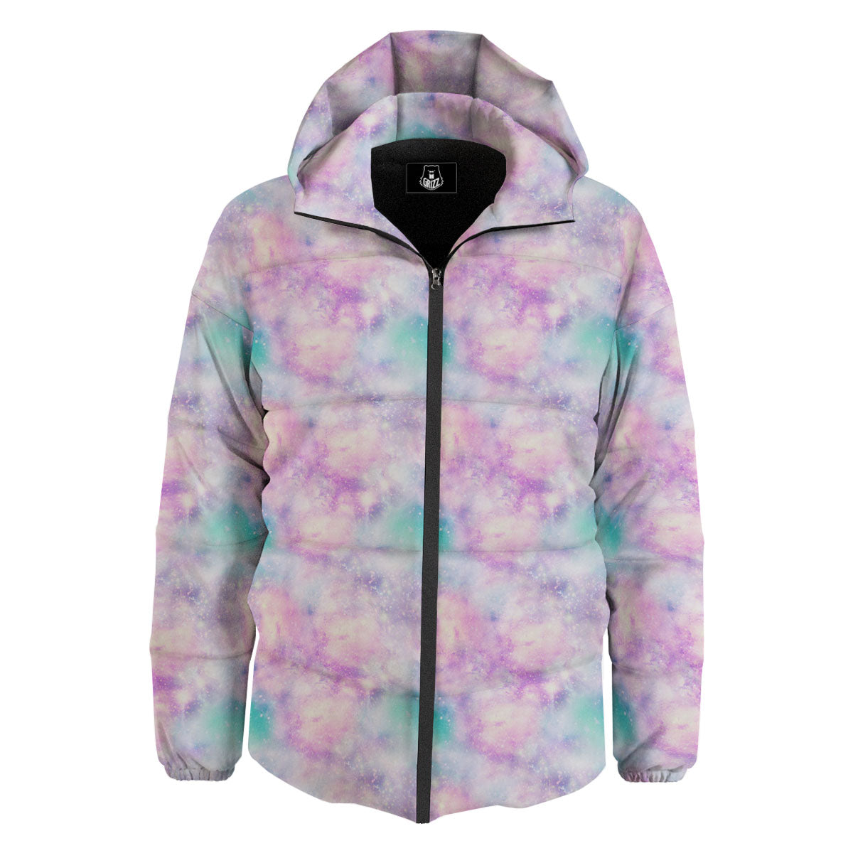 Fantasy Star Print Pattern Down Jacket-grizzshop