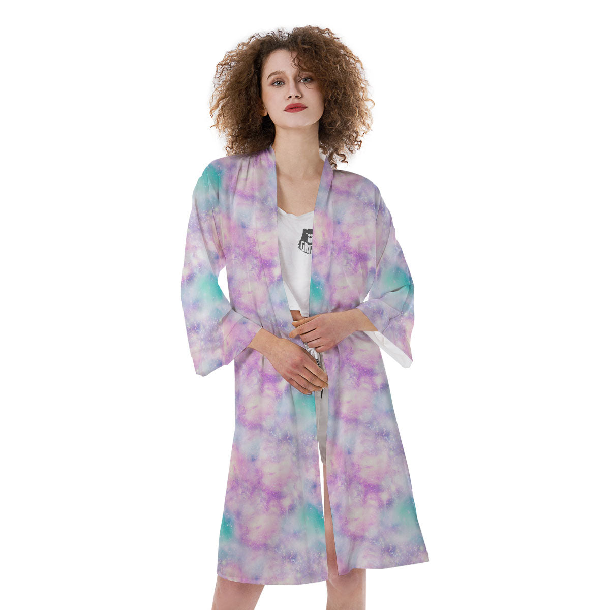 Fantasy Star Print Pattern Kimono-grizzshop